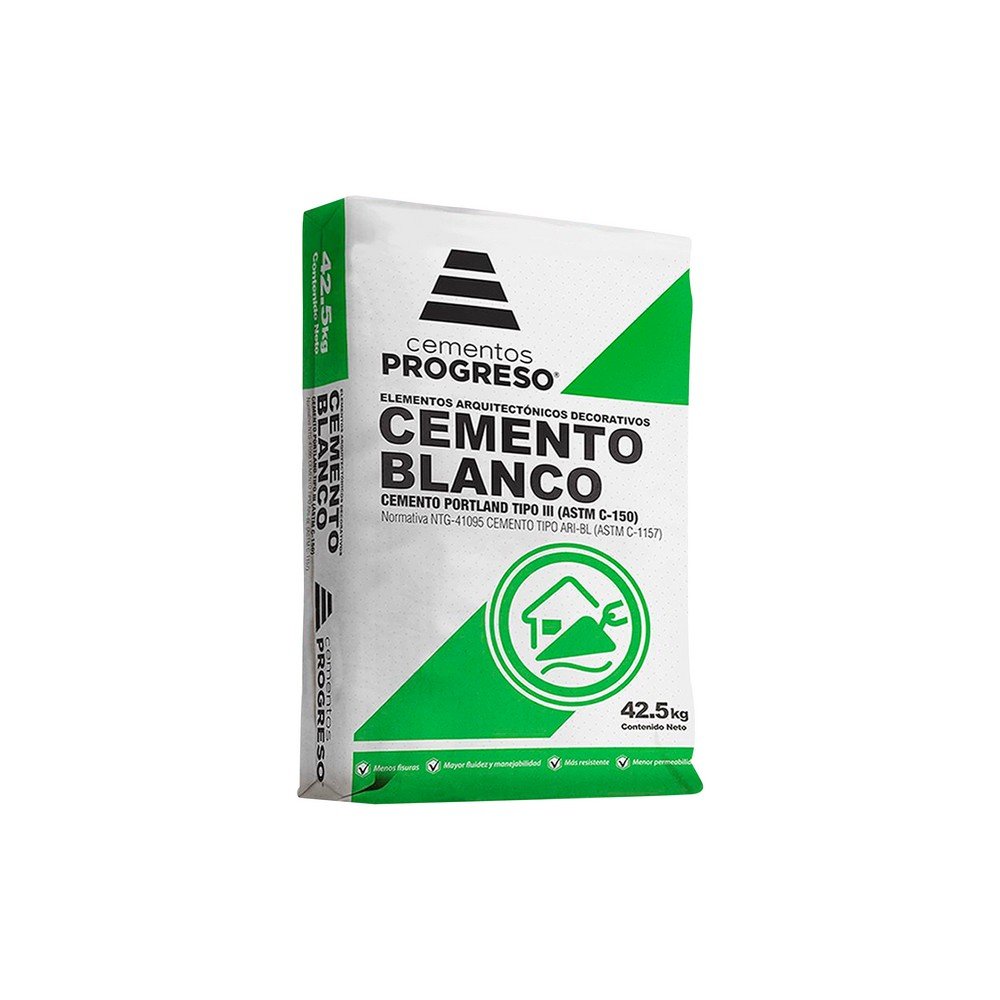Cemento blanco 42.5 Kg PROGRESO
